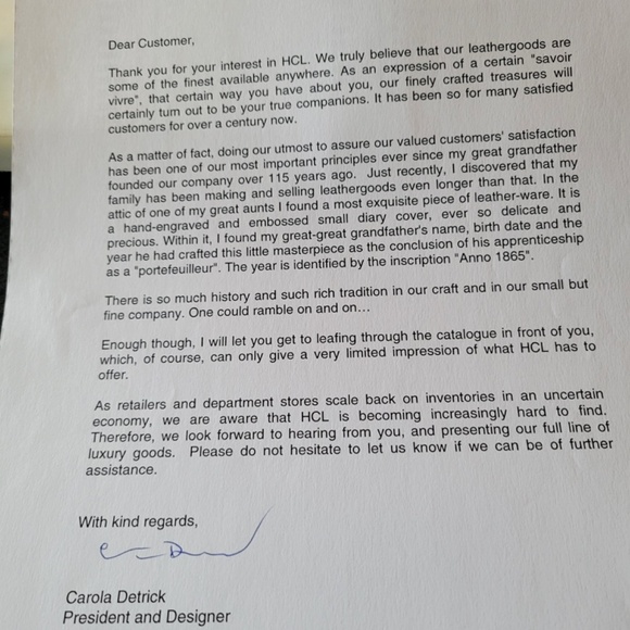 Vintage HCL leather bucket handbag. Price new in 2003 was $530. - Picture 7 of 7